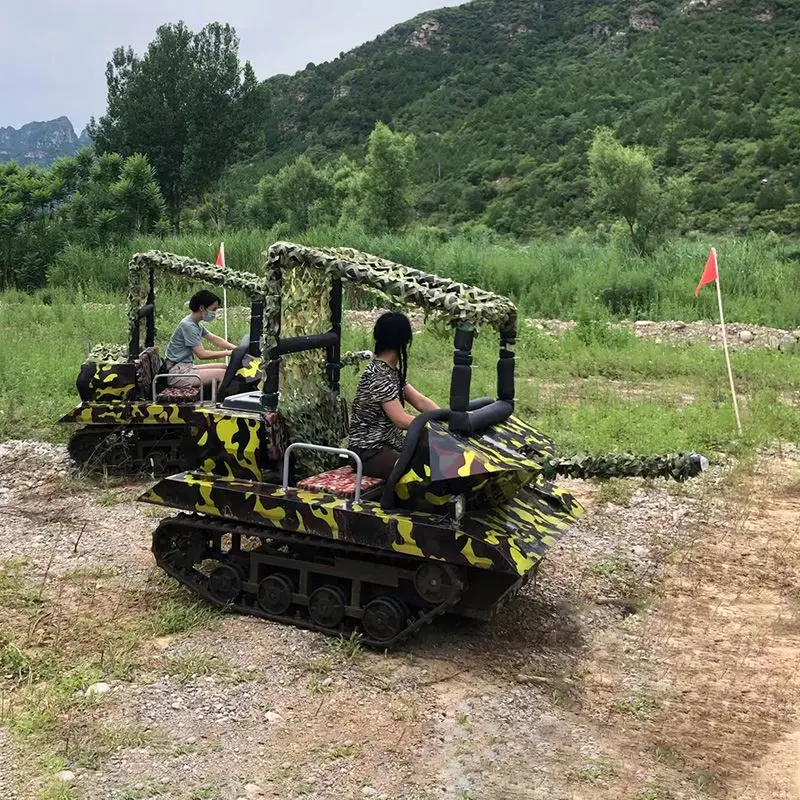 Electric Snowmobile Style Go-Kart for Kids with Steering Wheel and Rubber Tracked Chassis for Winter and All-Terrain Play