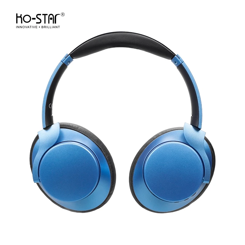 Оптовая продажа Hi-Fi стерео Bluetooth наушники KO-STAR шумоподавляющие 2021 беспроводная накладная гарнитура синего цвета