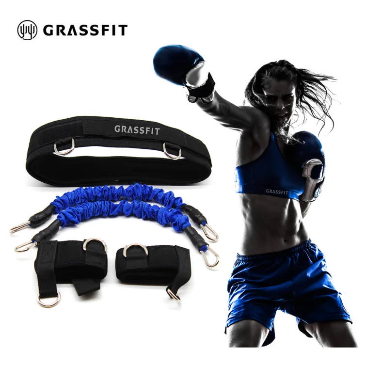 Heavy Duty Fitness Workout Leg Strength Exercise Elastic Reliable Boxing Resistance Bands Vertical Bounce Waist Trainer Suit