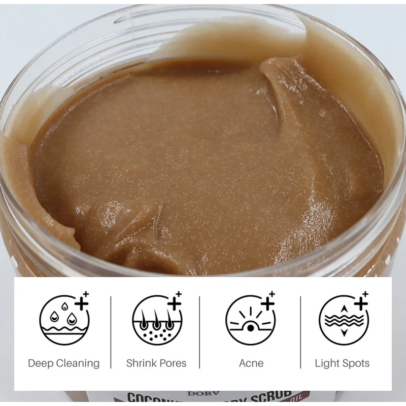 Private Label Coconut Oil Skin Care Products Moisturizing Scrub Body Whitening Exfoliating Salt Body Scrubs