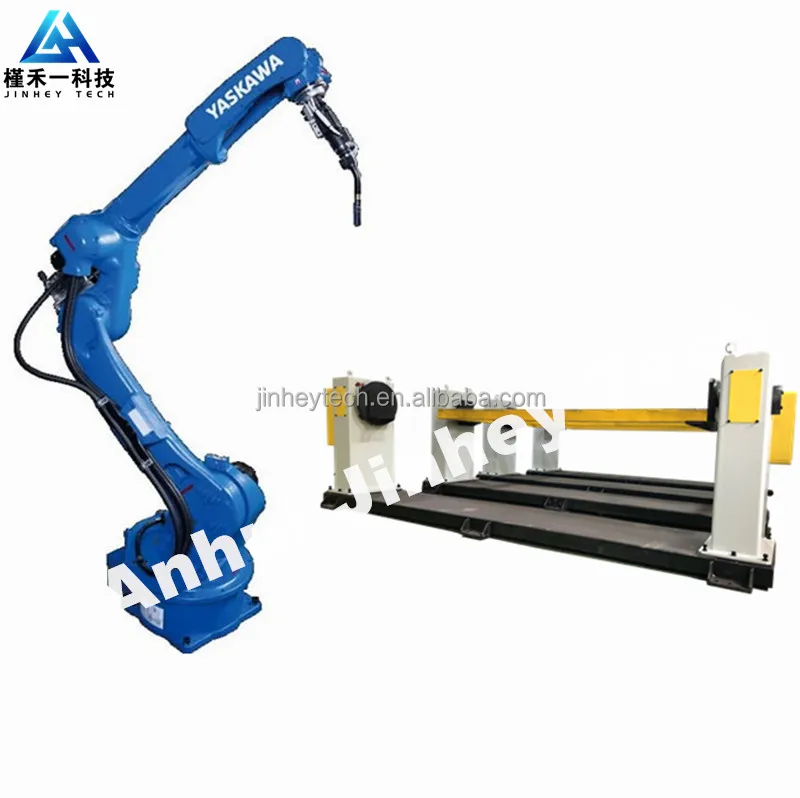 Factory price Professional welding design scheme:Chinese single axis welding positioner with welding frame for Yaskawa, KUKA