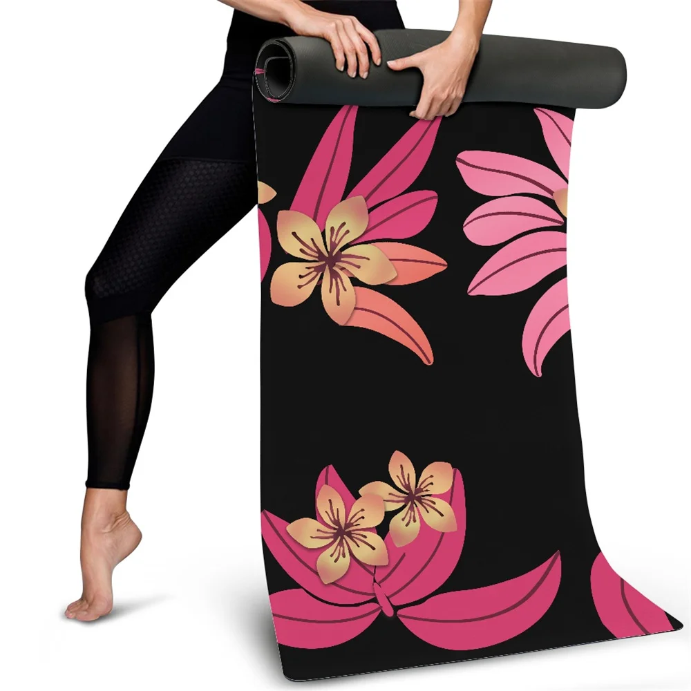 THIKIN Funny Design Custom Wholesale Eco Friendly NBR Fitness Exercise Custom Printed Foldable Travel 15mm Yoga Mat