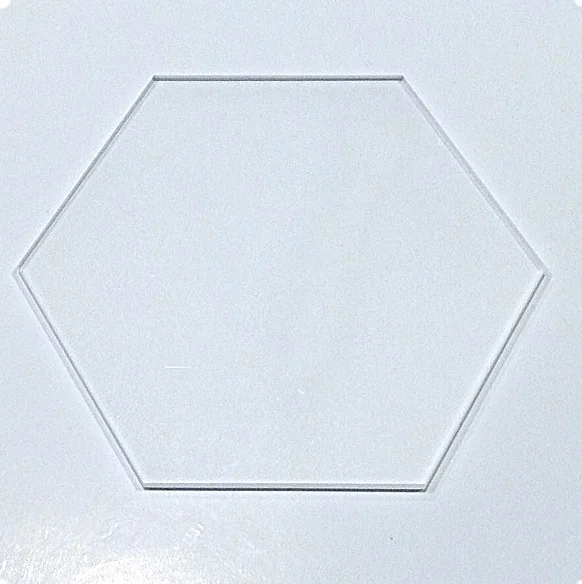 Акриловые шестигранные прозрачные заготовки