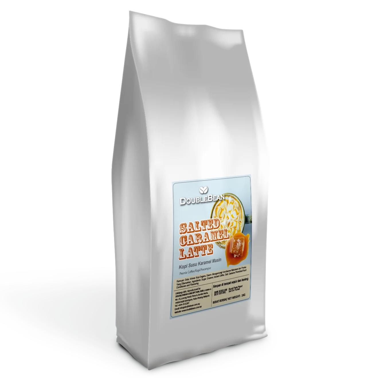 
Salted Caramel Latte Coffee 3 in 1 Premium Instant Premix High Quality Soluble Coffee from Malaysia White Coffee Manufacturer 