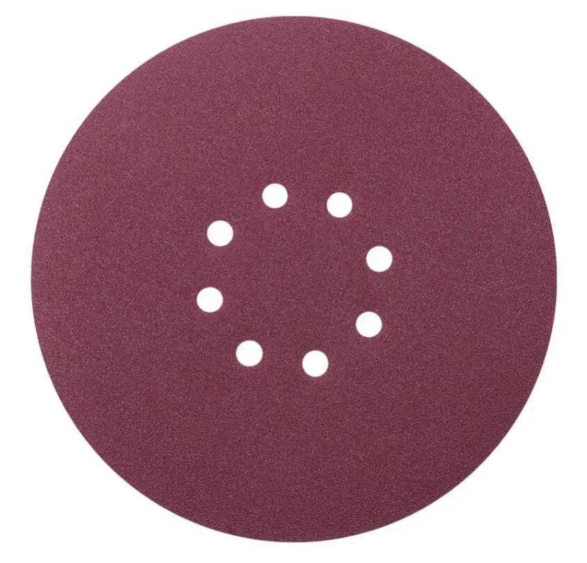 
225mm polishing sanding disc sandpaper with 8 holes for drywall sander polisher 