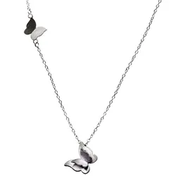 Charming Boho Butterfly Choker Necklace Chain Silver Pendant Necklaces Fashion Jewelry
