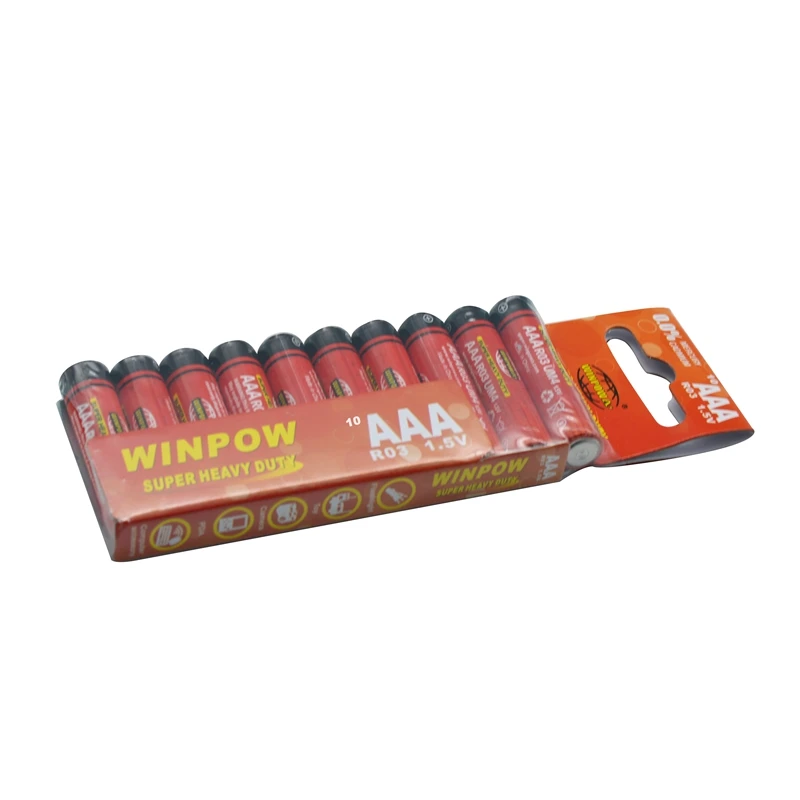 aaa-r03 r6s um-3 no.7 aaa size um4 no.5 zinc-carbon d r6 1.5v heavy aa carbon zinc dry battery