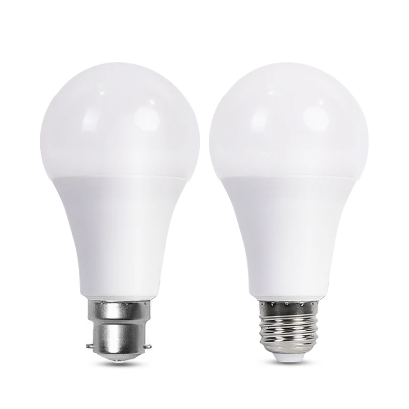 White Light LED Bulb 3W 5W 7W 9W 12W 15W 18W 25W E27 B22 Energy Saving Lamps