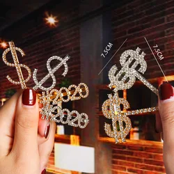 2020 Glitter rhinestone custom letter BRIDE hairgrips hair clip