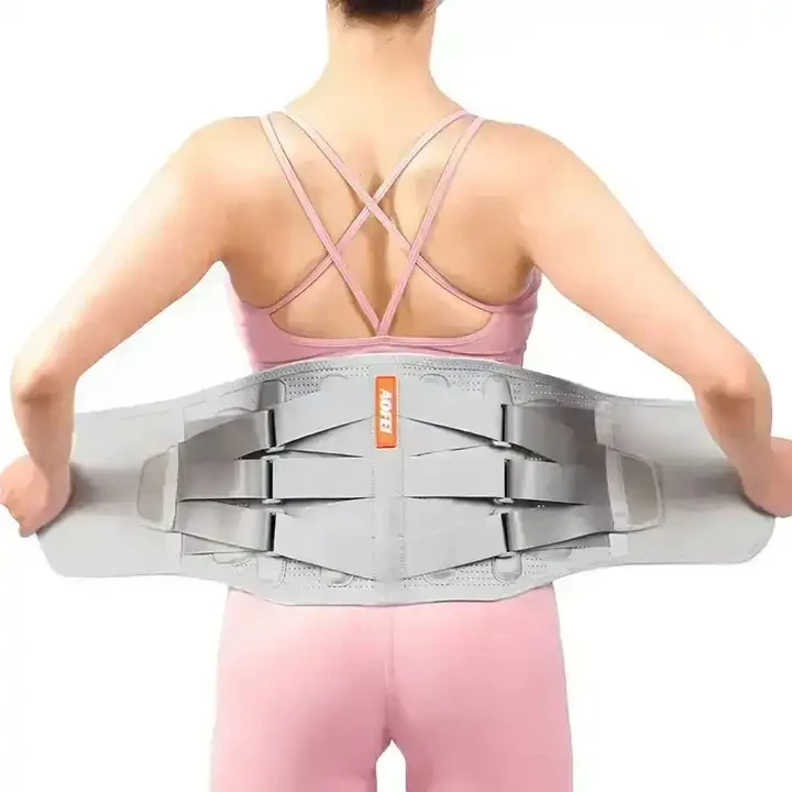 Adjustable Straps Working medical Pain Relief Back Brace Waist Lower Back Support Brace Lumbar Waist Support Belt