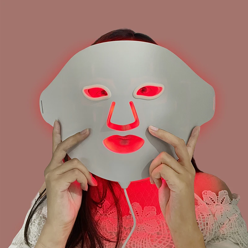 2022 New Product High Quality 7 Color Photon LED Light Therapy Lamp 660nm 850nm Red Near Infrared Light Therapy Facial Mask