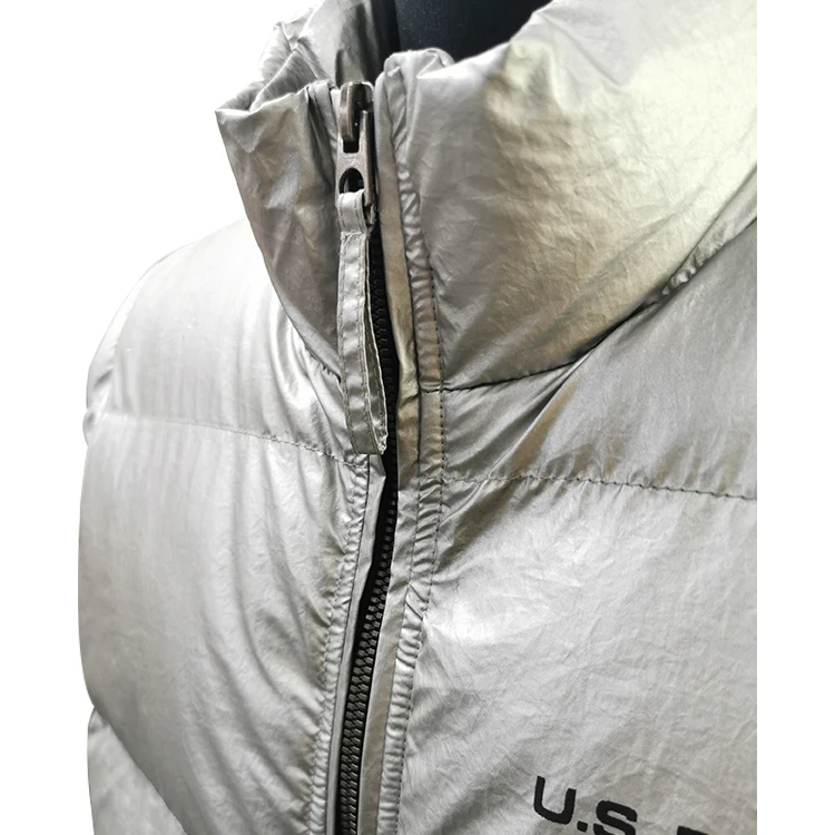 
Fashion-Metallic Mens Bubble Winter Warm Vest 