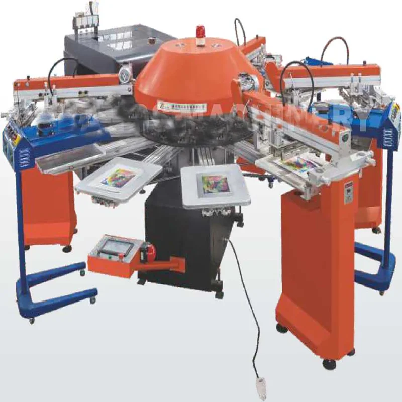 ZYTT brand Multi-functional Textile Logo screen rotary printing machine for piece T-shirts and cloth
