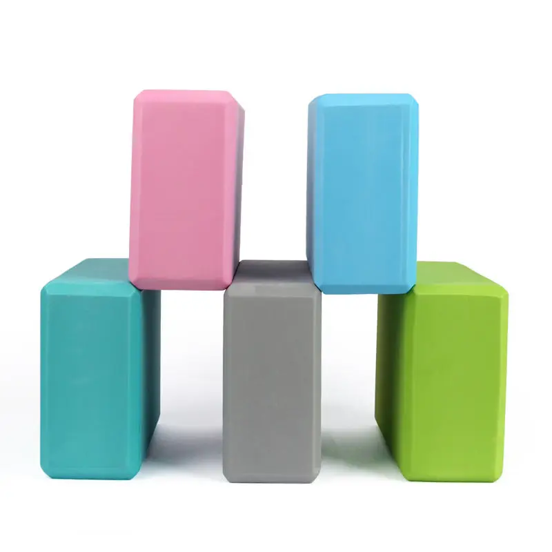 Eva Yoga Blocks Foam Yoga Brick Pillow Colorful Bolster Cube Stretching Exercise Bodybuilding Workout Equipment Yoga Blocks