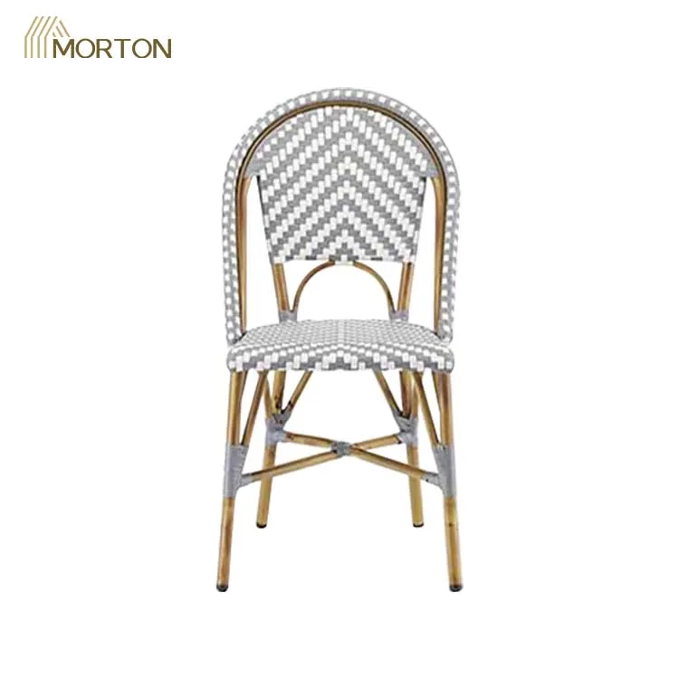 Water Proof Nordic High Quality Bamboo Dining Furniture Chair Rattan Wicker Chair Outdoor Garden Chair