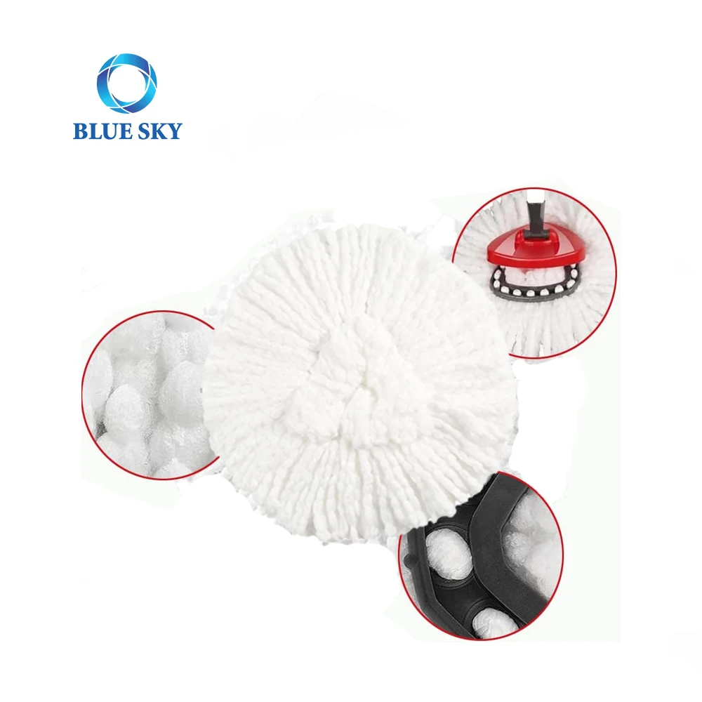 Factory Price Microfiber Mop Refills O Cedar Spin Mop Base Handle Replace Head Compatible with O Cedar EasyWring Spin Mop