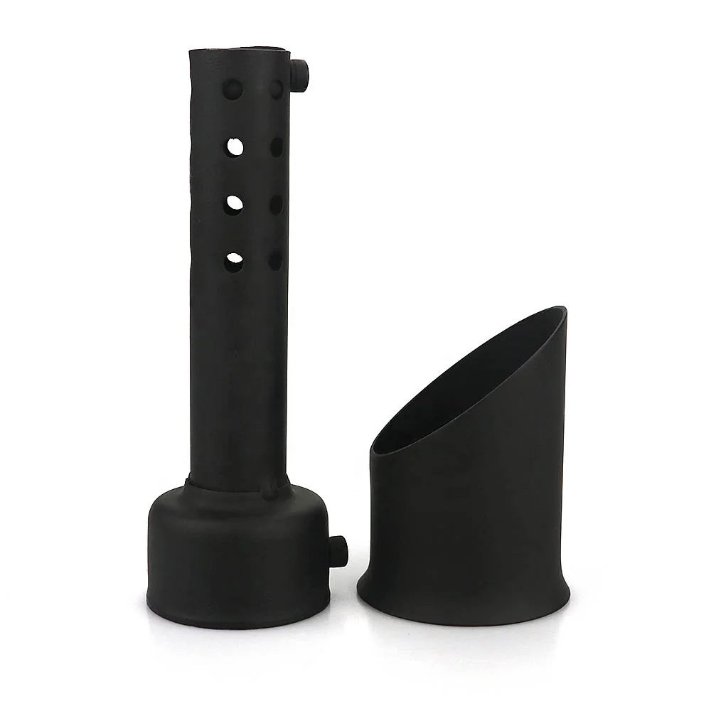 REALZION Motorcycle Half Case Black Carbon Steel Exhaust Pipe Muffler For KTM DUKE 250 390 2017 2018 2019