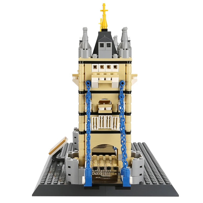 4219 Famous London Landmark Architecture Tower Bridge 969+PCS Building Brick sets ABS Plastic MOC Construct Toy