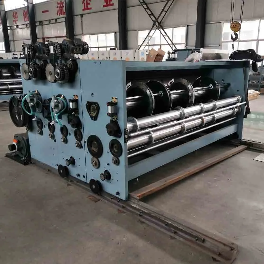 direct factory corrugated paperboard carton chain link printing machine with slotting die cutting part