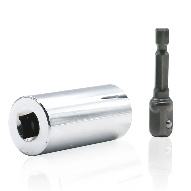 Universal Torque Wrench Head Set Socket Sleeve 7-19mm Power Drill Ratchet Bushing Spanner Key Grip Multi Hand Tools Cr-v Sleeve