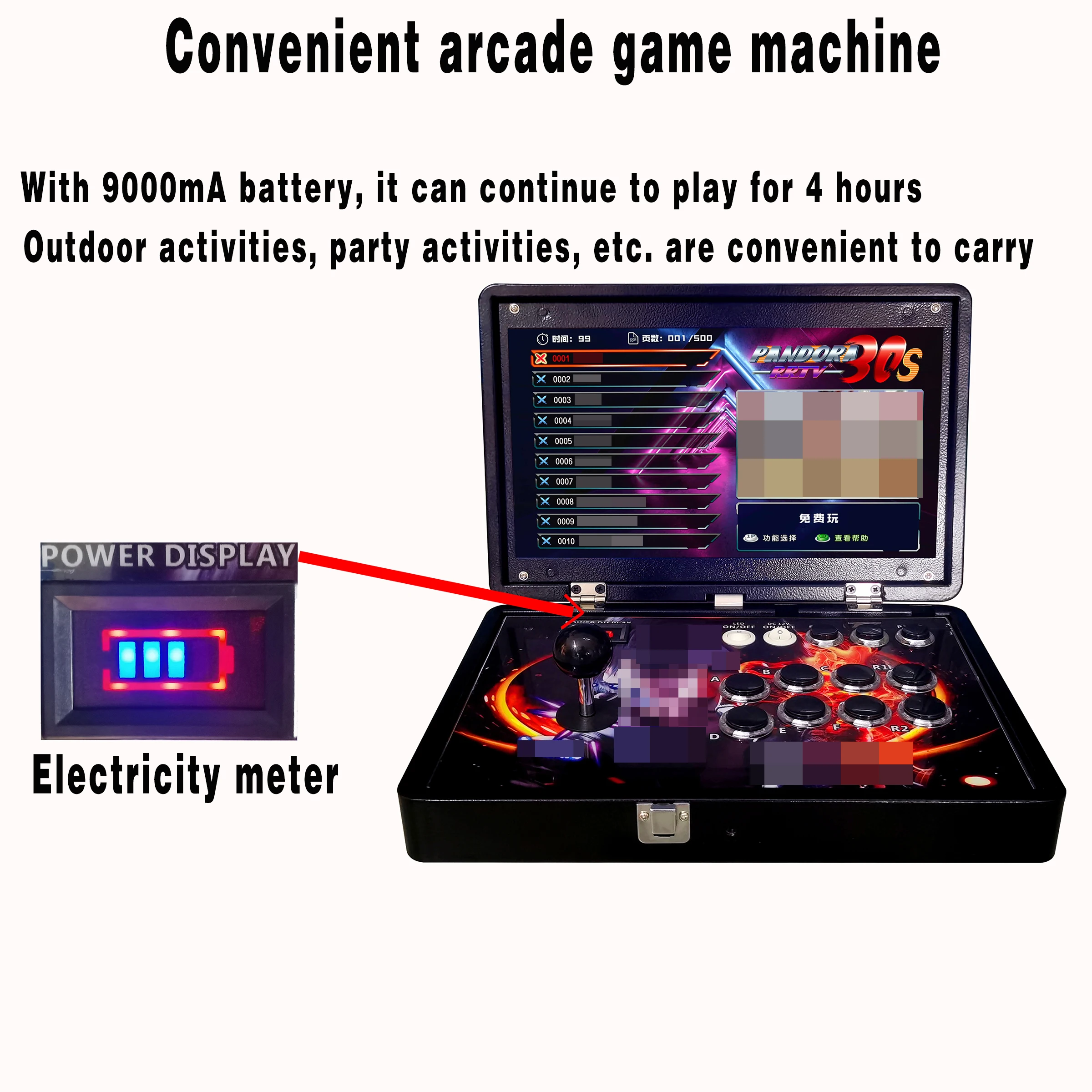 2024 new Arcade Game box DX 26800 in 1 classic mini arcade 1-2 players 14-inch 720P HD video game console