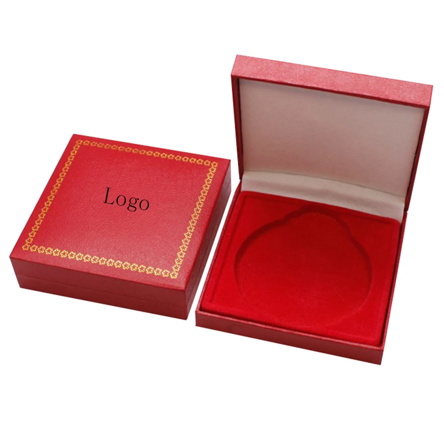 
Custom Red PU Leather Coin And Medal Box 