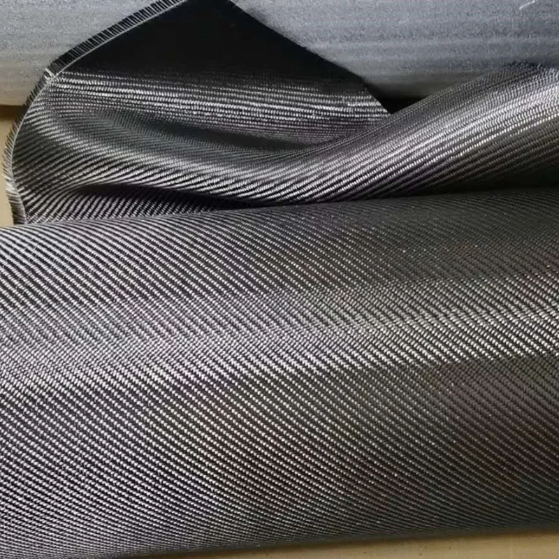 High Tensile Strength 3K 12K Twill 200GSM 240GSM  Carbon Fiber Fabric for Sporting Goods