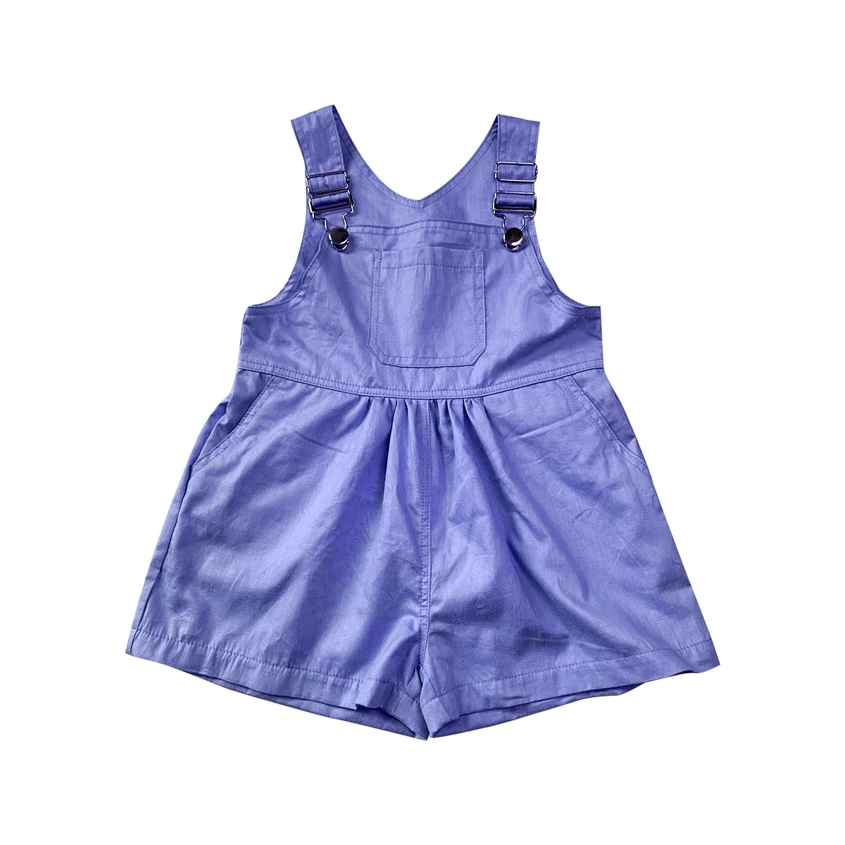 Newly design Custom cotton overalls  buckle Knee-length customized overall baby clothes