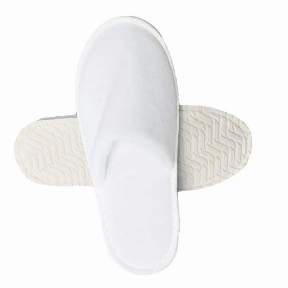 SANHOO Luxury Hotel Equipment And Toolse Slippers Velour Designer Hotel Slippers EVA Sole Hotel Non Woven Slippers