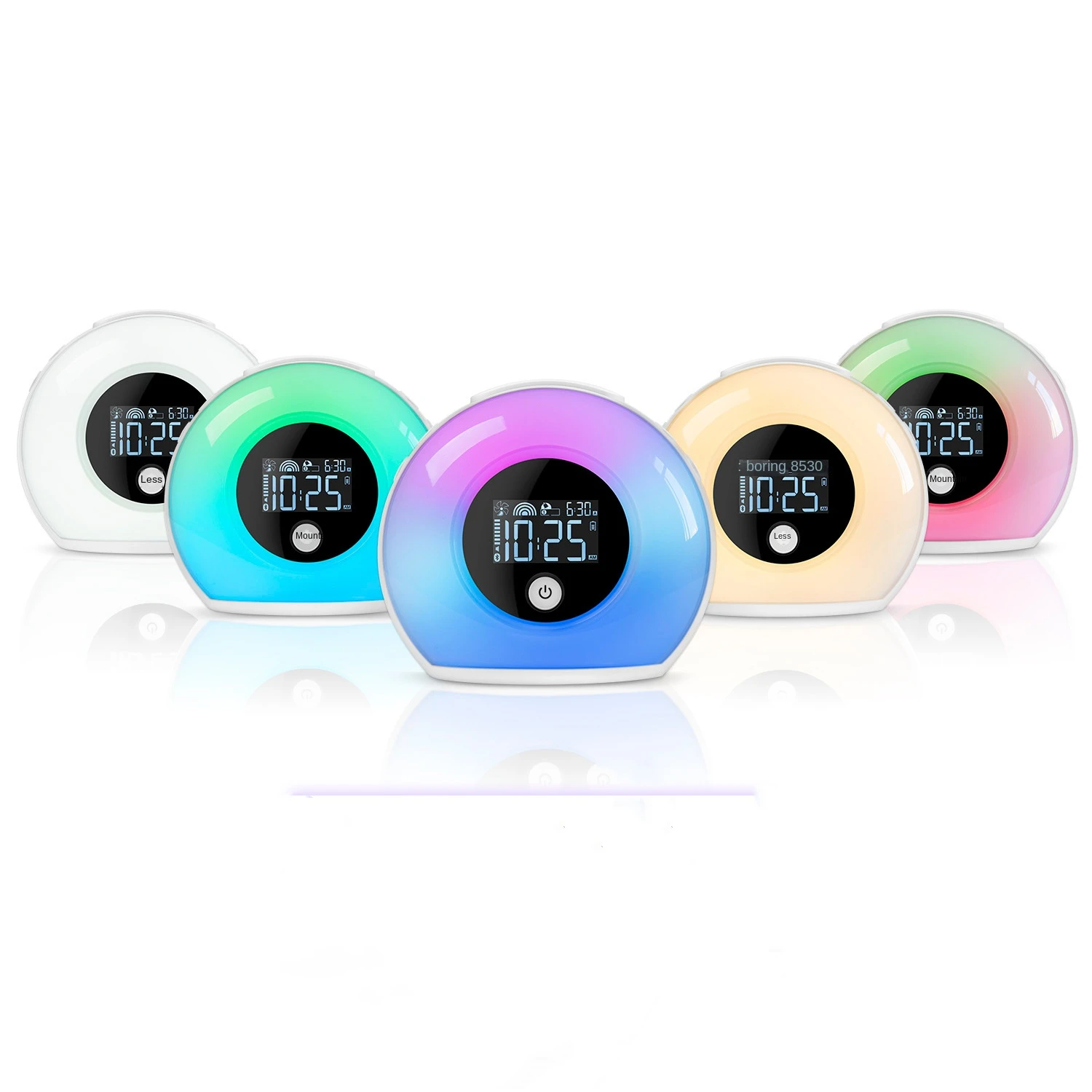 New Online in Hot Sale Sleep Lamp Multi Function Alarm SG1 Color Changing Nightlight Lcd Display Bt Speaker Gifts Chose Speaker