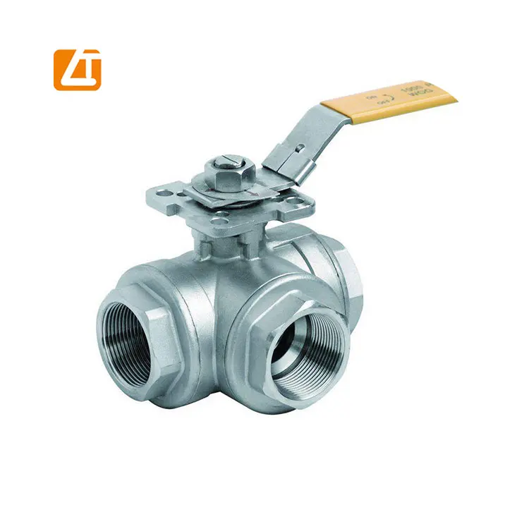 THREE PIECE ASTM A351 CF8M DIN PN16 FLANGE END BALL VALVE