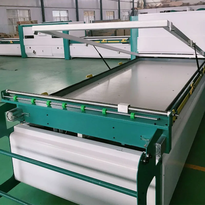 Automatic Double Table PVC Foil Vacuum Membrane Press Machine For Woodworking Furniture