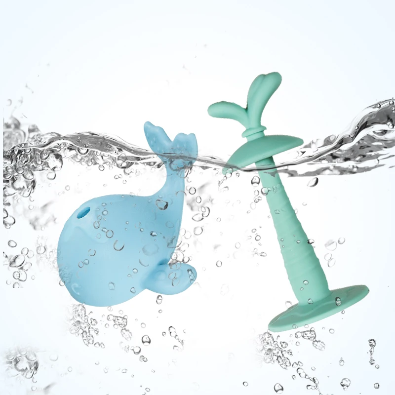 Custom Eco Friendly Baby Soothing Teether Newborn Silicone Baby Food Grade wholesale