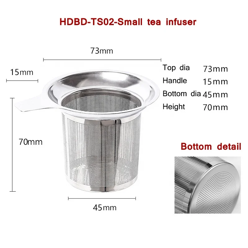 Tea Filter Stainless Steel Tea Cup Infuser Basket Fine Mesh Steeper Kitchen Accessory Tea Strainer For Hanging On The Teapot Mug
