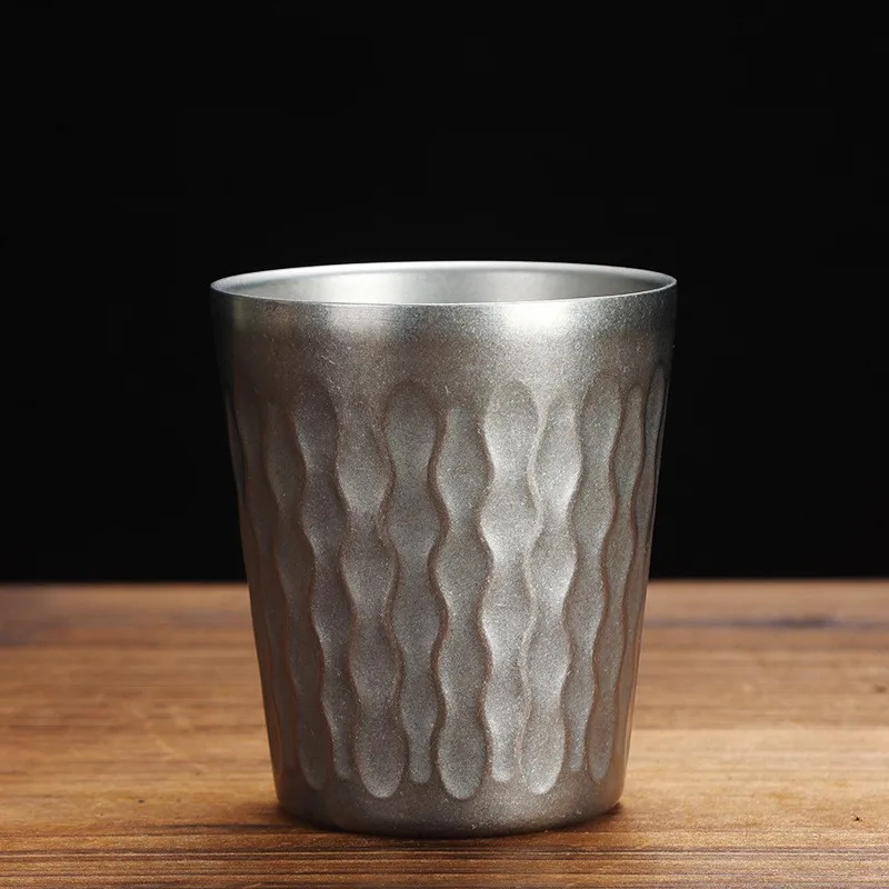 304 пивная чашка в стиле ретро из нержавеющей стали Корейская винтажная с узором бриллиантов промышленная для холодных напитков