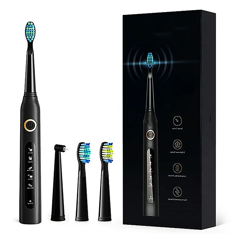 5 Modes USB Fast Charging IPX7 Waterproof Smart Timer Dental Vibrate Electric Tooth Brush Toothbrush