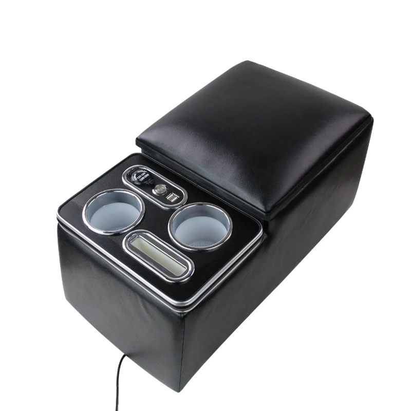 Universal car armrest box second row seat armrest box multi-function wireless charging