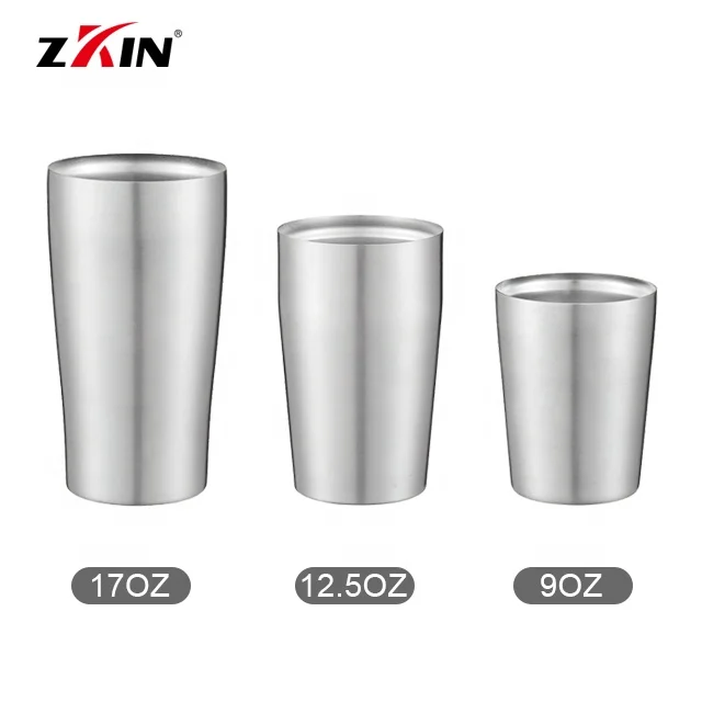 wholesale sublimation blanks stainless steel beer mug insulated travel coffee mugs double wall skinny tumbler cups in bulk