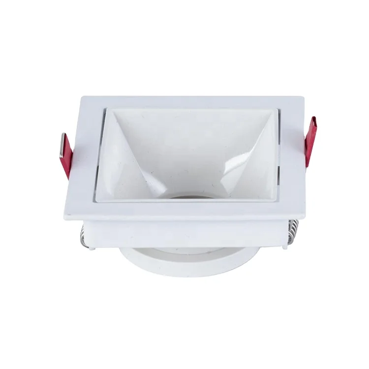 
Aluminum Housing Mr16 Gu10 Recessed Anti Glare Square Led Spot Light Frame 