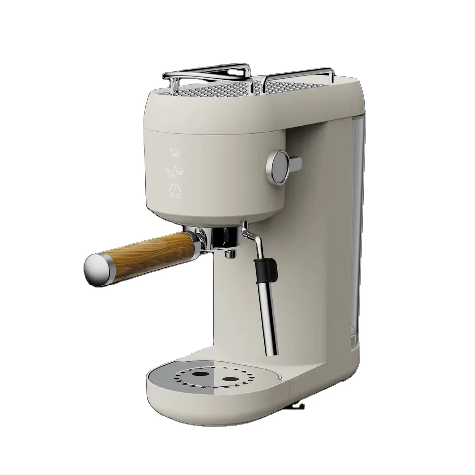 Good Price Customized Logo Italian Ground Coffee Powder Maker Coffee Machine With Milk Frother