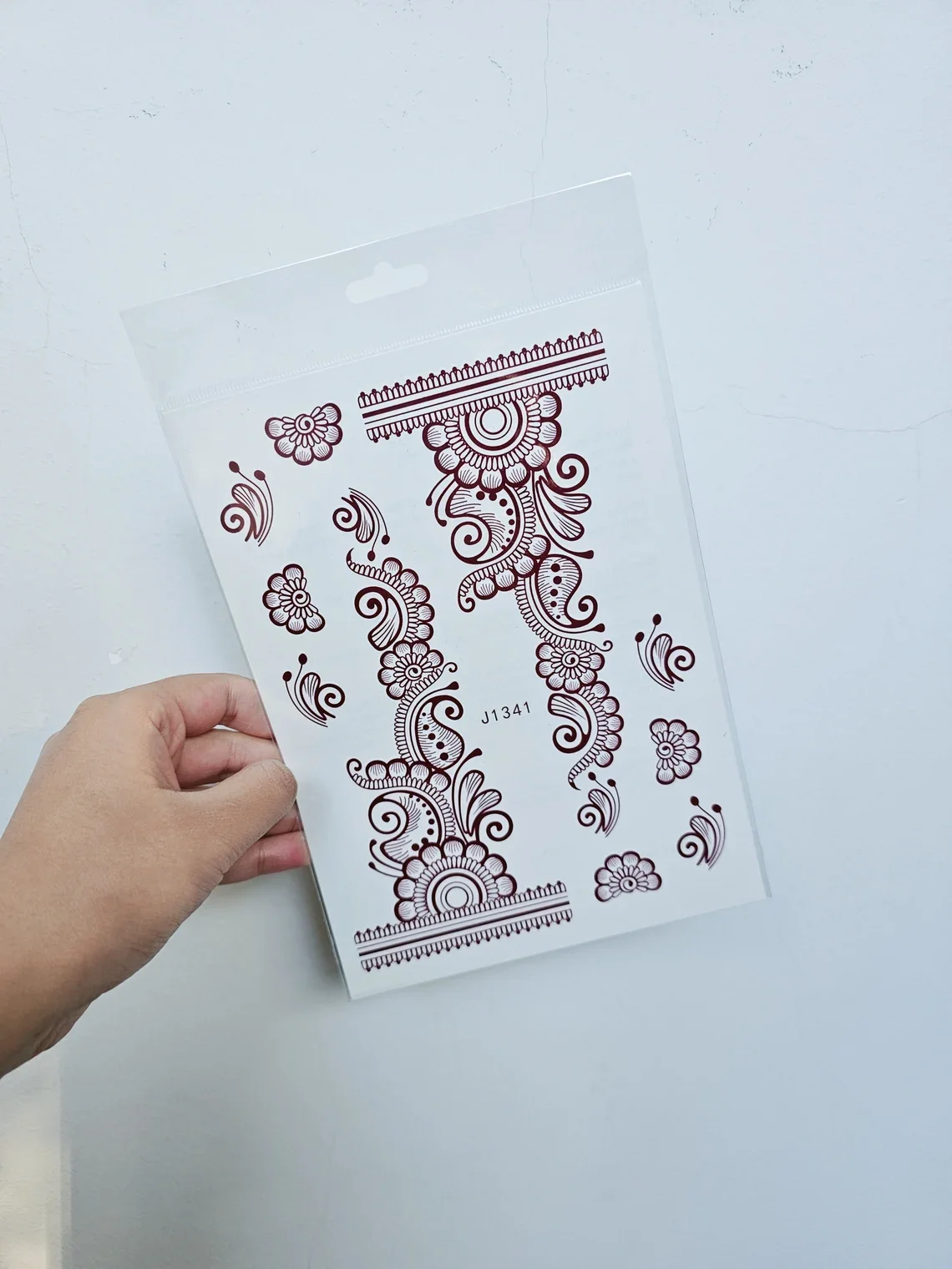 Manufacture India Brown White Henna Temporary Hand Tattoos Body Art Henna Tattoo Stickers Waterproof Henna Tattoos Sticker