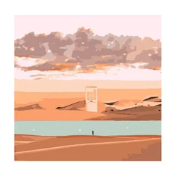 DIY Fantasy Painting by Numbers Set Colorful Adult Digital Oil Painting Canvas Painting with Brush