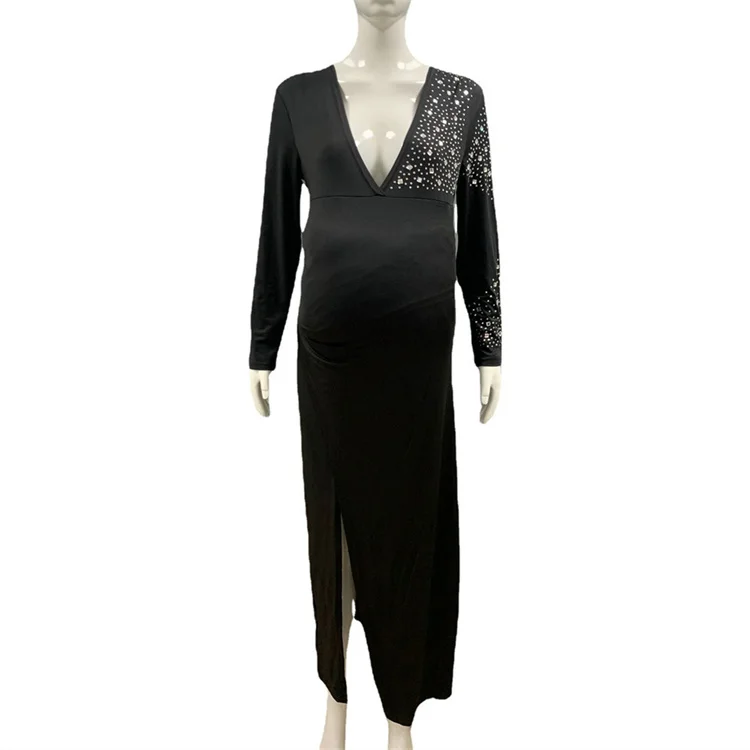 Pregnancy Clothes Plus Size Solid African Maternity Dress