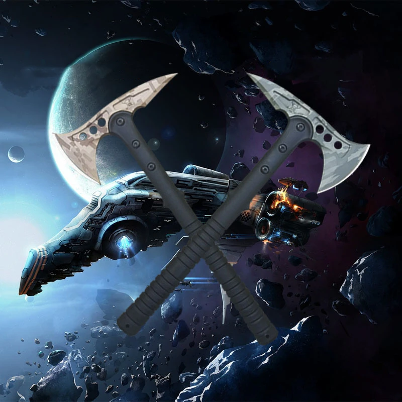 Survival pick tomahawk axe heads tactical hatchet ax outdoor wood cutting splitting hand camping axes with sheath