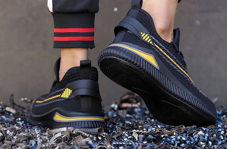 Factory wholesale  Good quality safety shoes Fashion Steel Toe Safety Shoes Safety Boot Black