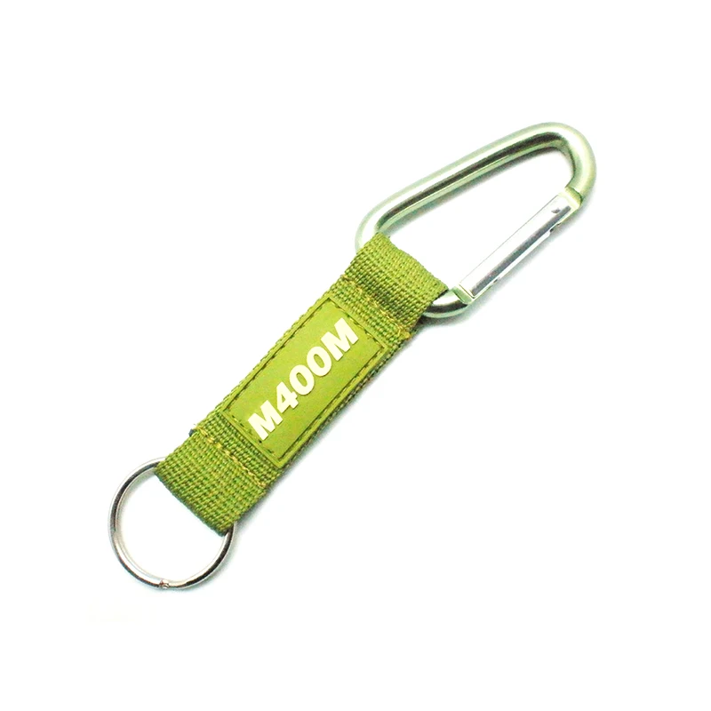 Wholesale Bulk Adjustable White Hand Lanyard Connector Tactical Keychain Wrist Strap with Aluminum Alloy Carabiner