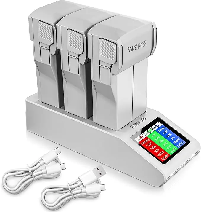 startrc mini 4 pro led night battery  charger for dji Mini 3 Pro charging hub accessories