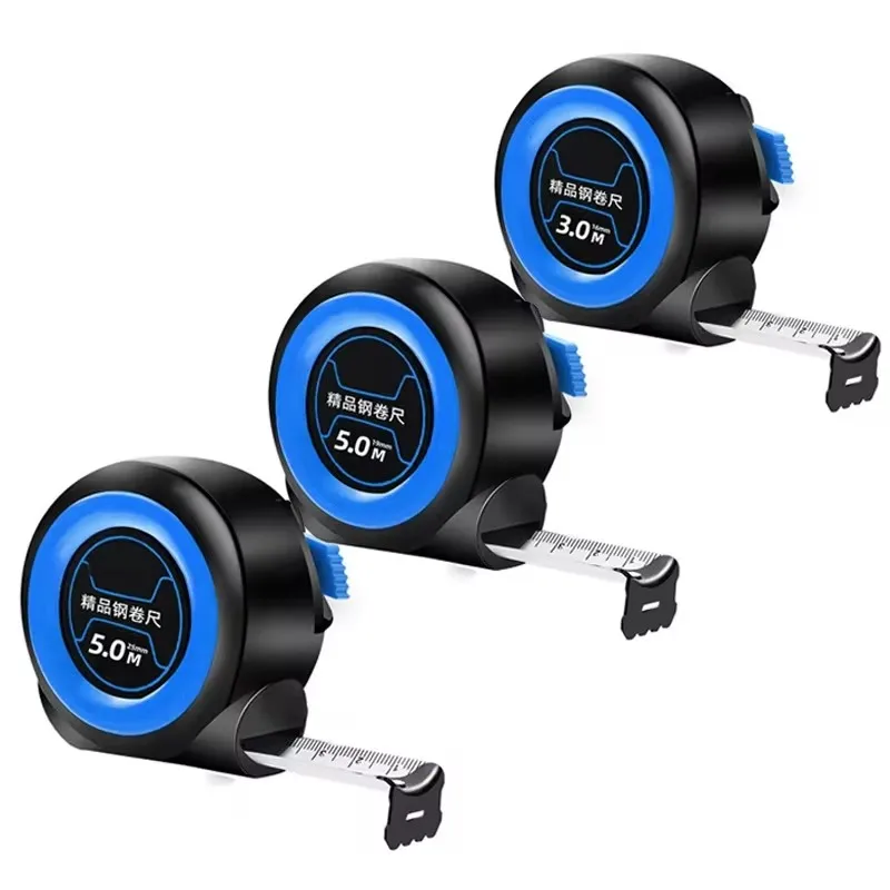 Steel Tape Measure Thickened And Hardened 5 Meters Ruler Wear-resistant, Drop-proof Automatic Lock 10 Meters Anti-cutting Ruler