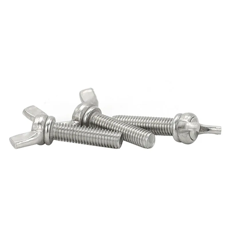Direct sale butterfly screw SS304 316 stainless steel bolt wing bolt