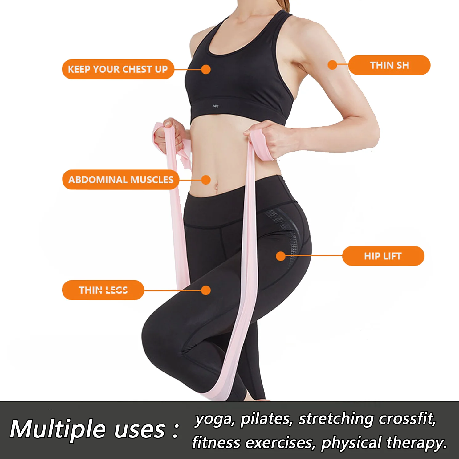 GEDENG sale yoga Workout band resistance exercise bodybuilding rope pull up elastic resistance band